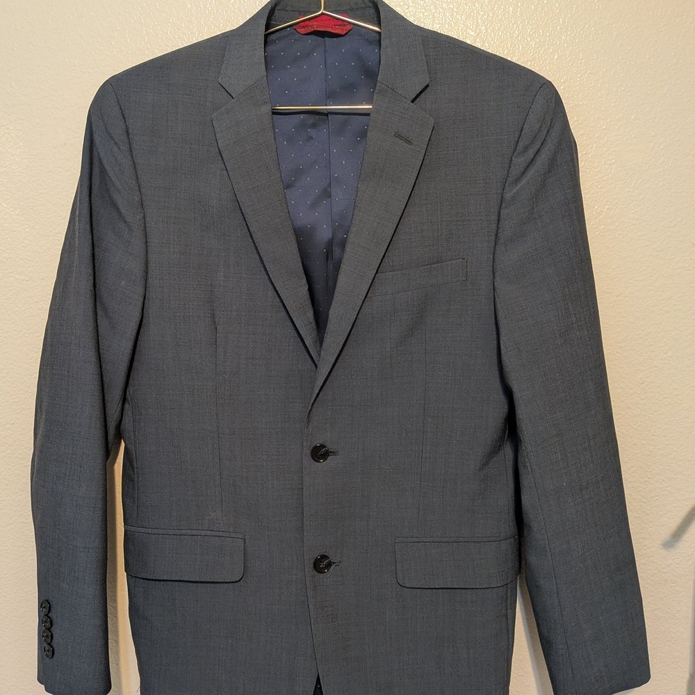 Alfani Men's Dark Gray Two-Button Sport Coat - Picture 2 of 6